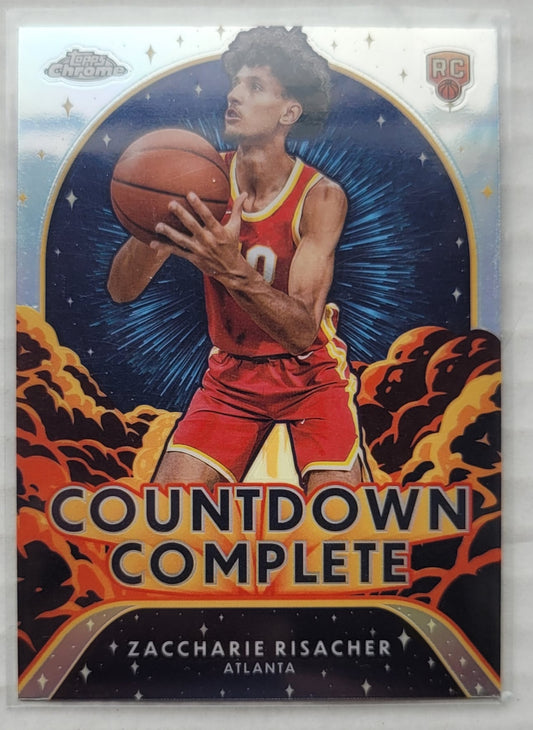 Zaccharie Risacher - 2024-25 Topps Chrome Countdown Complete Refractors #CC11