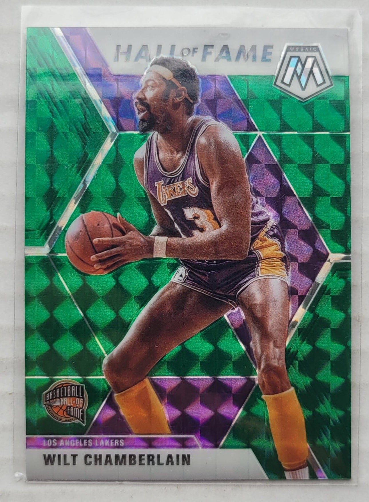 Wilt Chamberlain - 2019-20 Panini Mosaic Mosaic Green #285 HOF