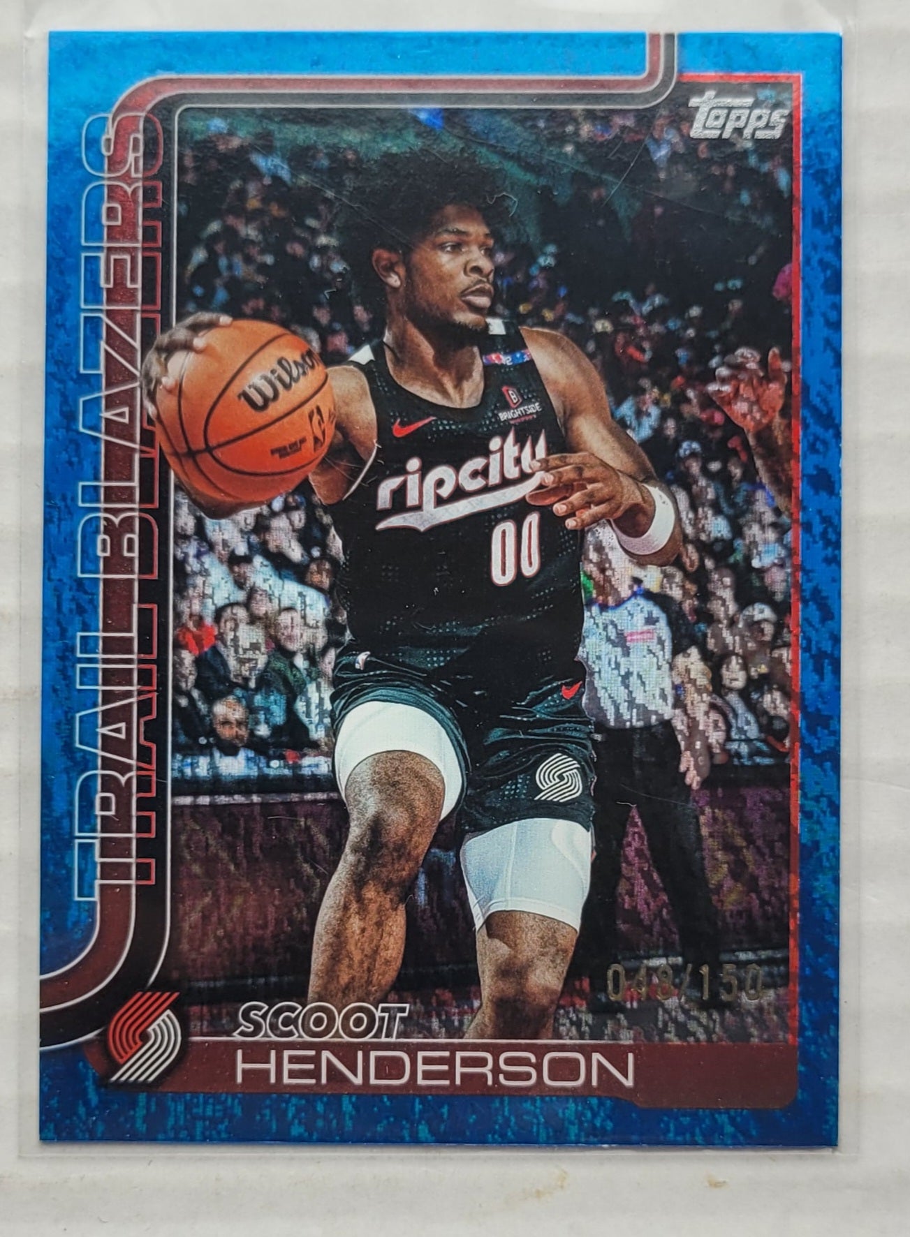 Scoot Henderson - 2025-26 Topps Blue Holo Foil #122 - 048/150