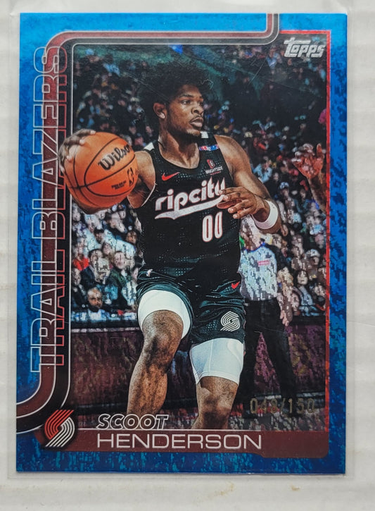 Scoot Henderson - 2025-26 Topps Blue Holo Foil #122 - 048/150