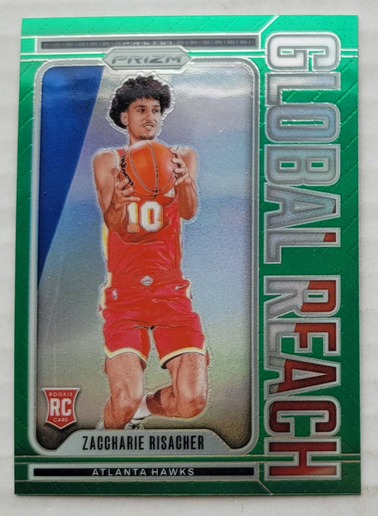 Zaccharie Risacher - 2024-25 Panini Prizm Global Reach Prizms Green #7