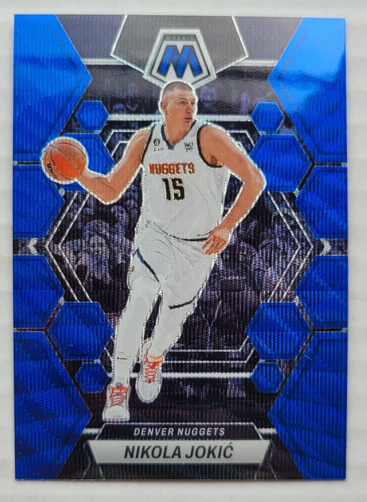 Nikola Jokic - 2022-23 Panini Mosaic Mosaic Blue Wave #168