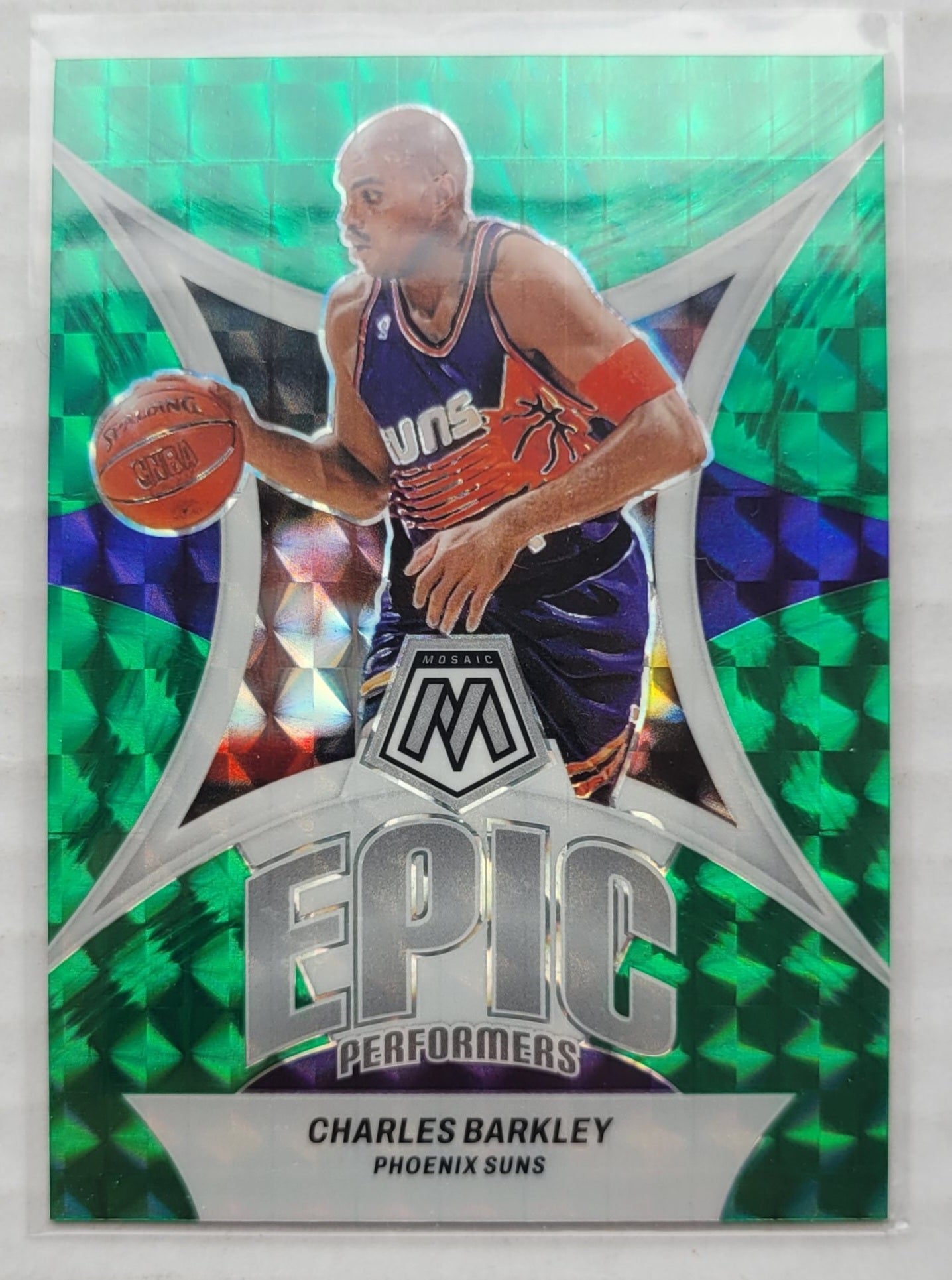 Charles Barkley - 2023-24 Panini Mosaic Epic Performers Mosaic Green #11