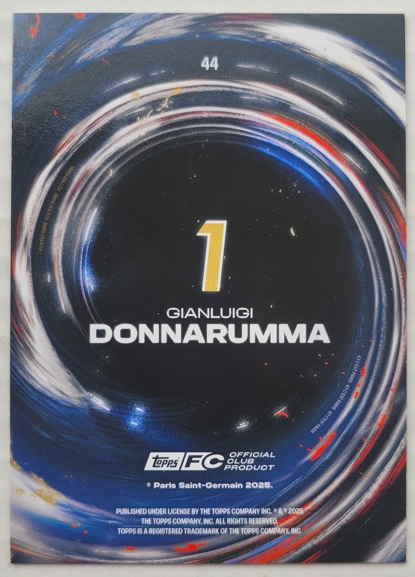Gianluigi Donnarumma - 2024-25 Topps Paris Saint-Germain Team Set #44