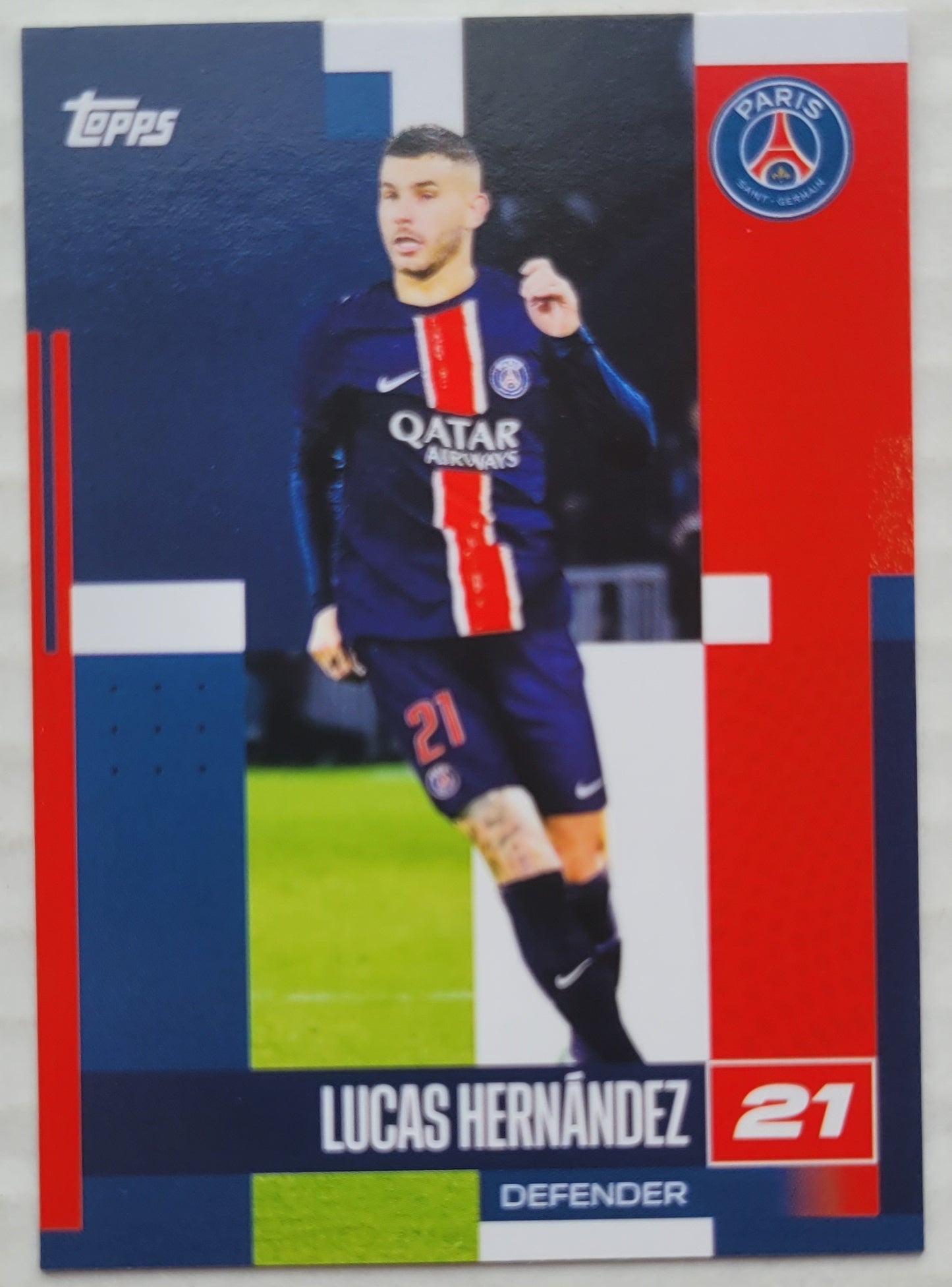 Lucas Hernandez - 2024-25 Topps Paris Saint-Germain Team Set #11