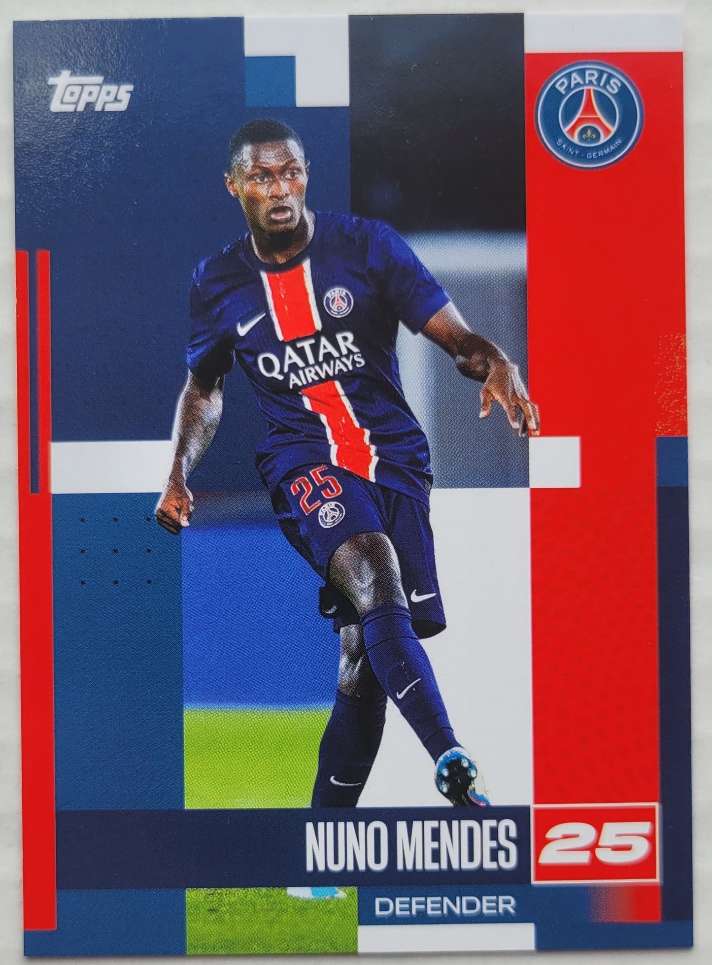 Nuno Mendes - 2024-25 Topps Paris Saint-Germain Team Set #10