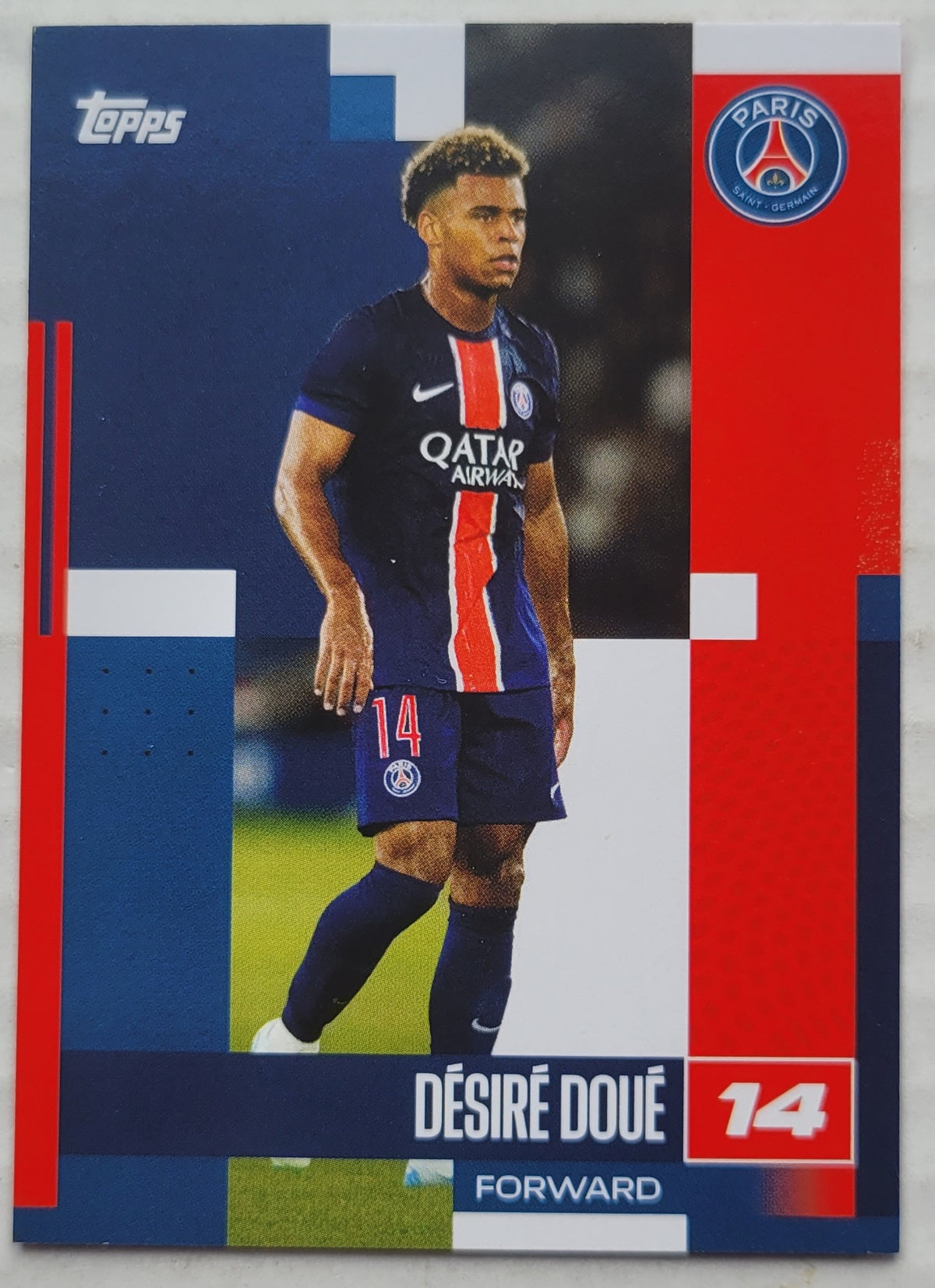 Désiré Doué - 2024-25 Topps Paris Saint-Germain Team Set #13