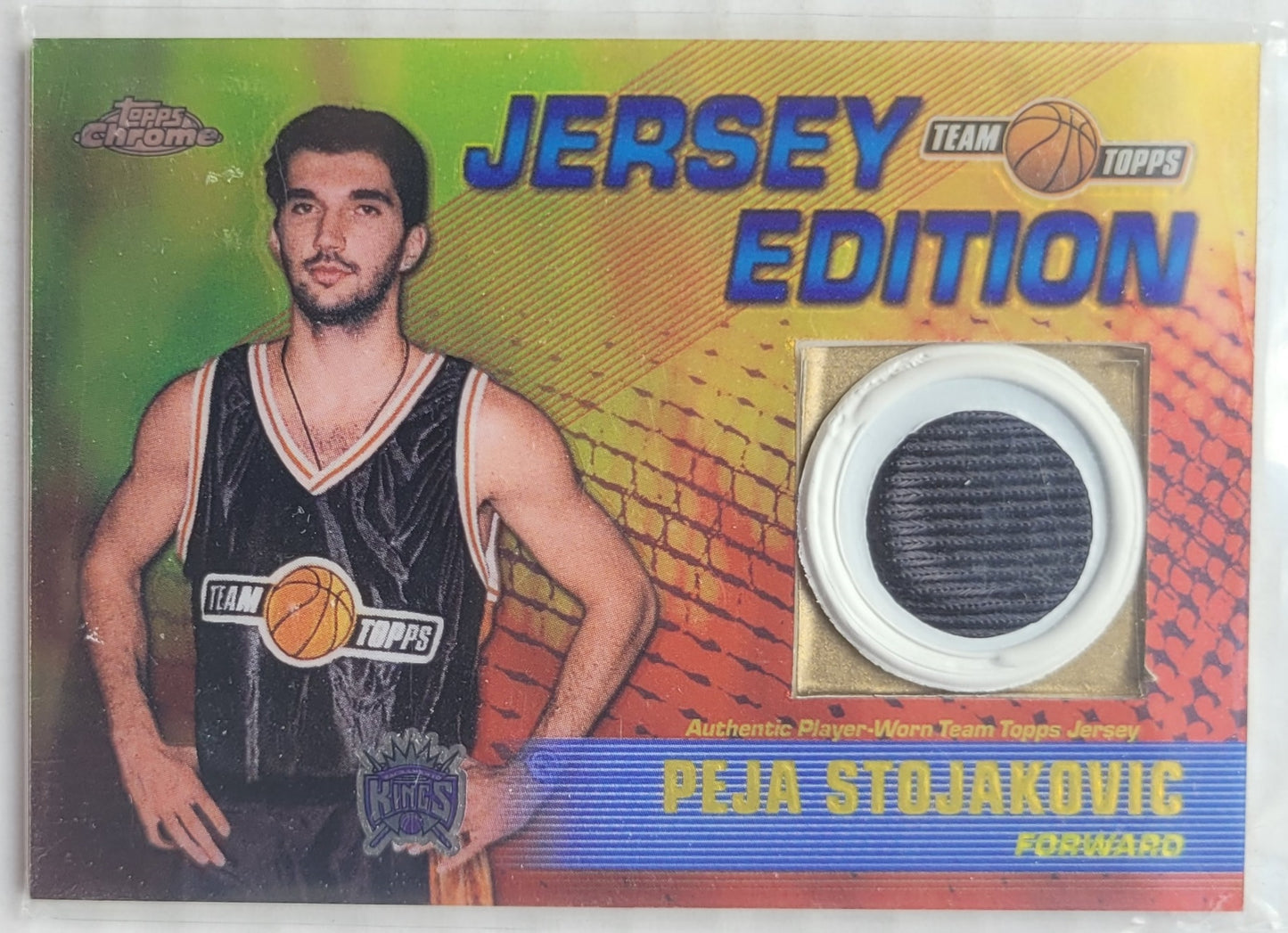 Peja Stojakovic - 2001-02 Topps Chrome Team Topps Jerseys #TTPS