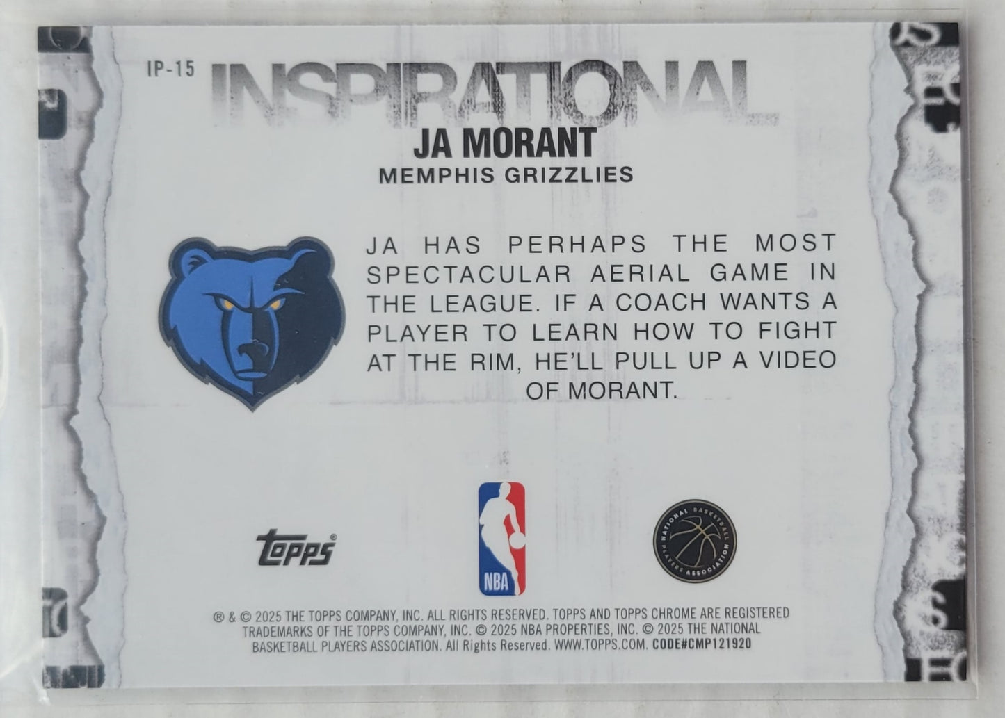 Ja Morant - 2025-26 Topps Chrome Inspirational RayWave Refractors #IP15