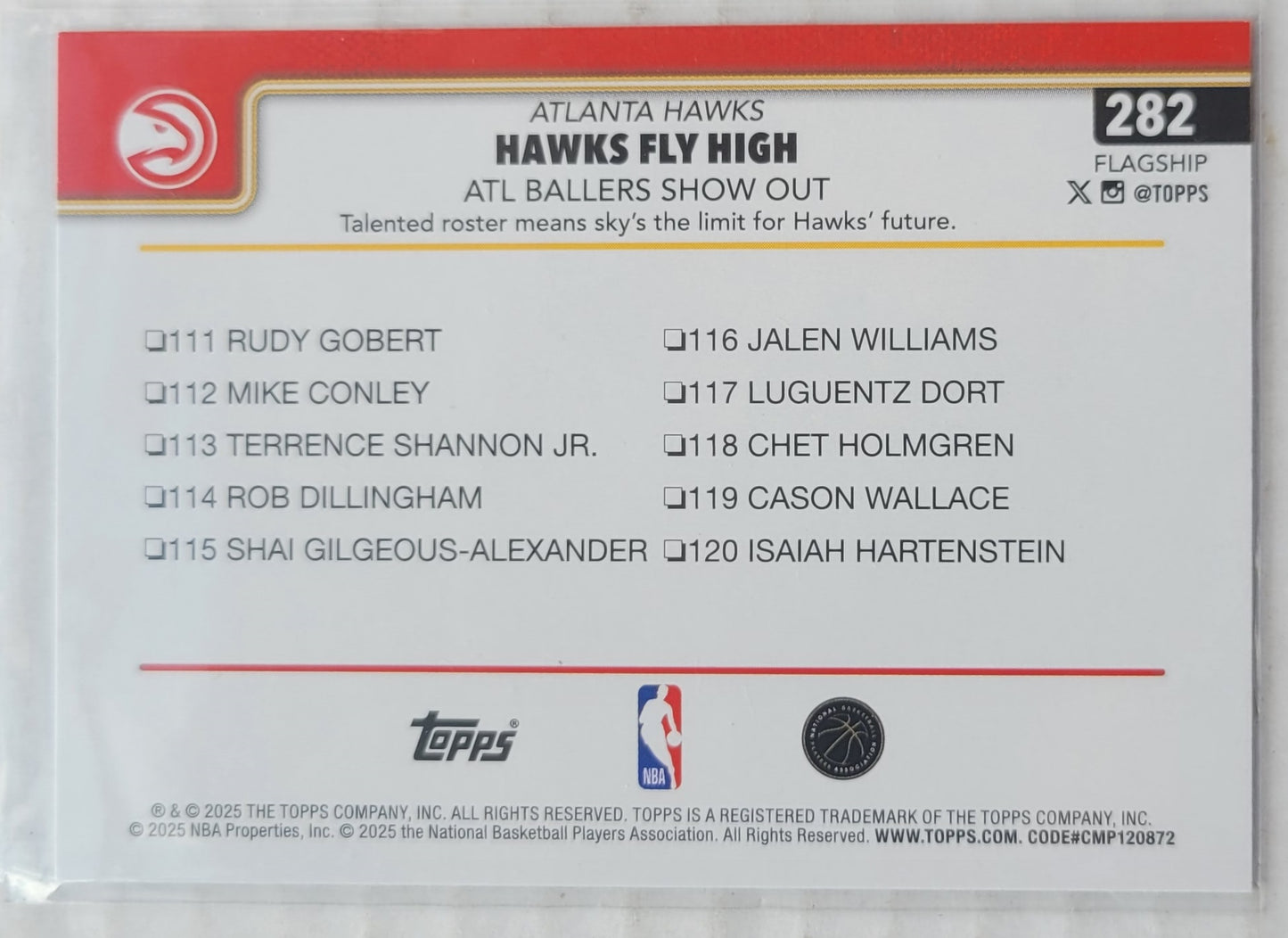 Trae Young / Zaccharie Risacher - 2025-26 Topps Holo Foil #282