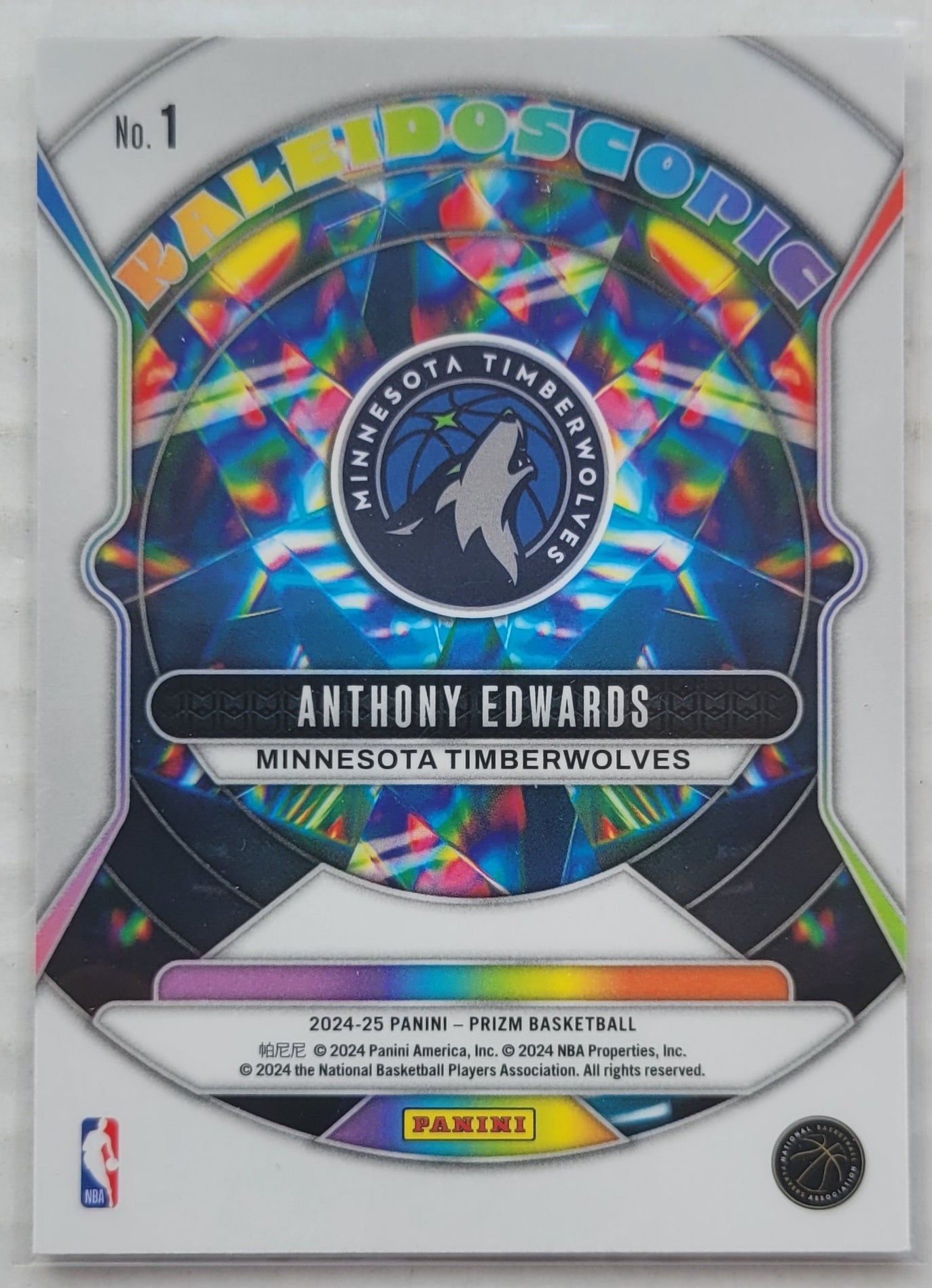 Anthony Edwards - 2024-25 Panini Prizm Kaleidoscopic #1