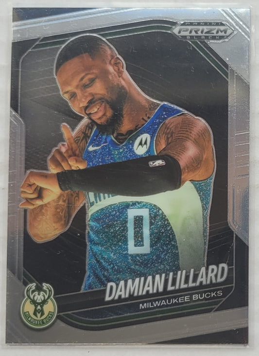 Damian Lillard - 2024-25 Panini Prizm Black #91