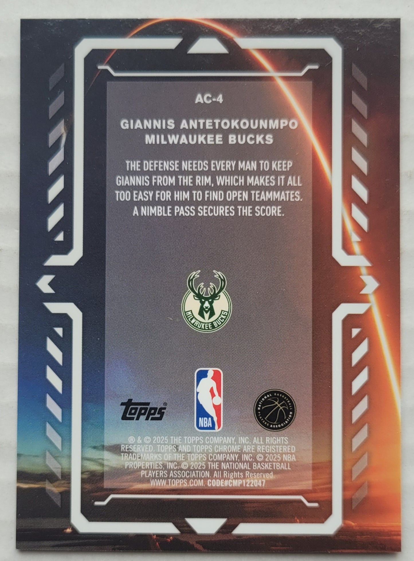 Giannis Antetokounmpo - 2025-26 Topps Chrome Activators #AC4