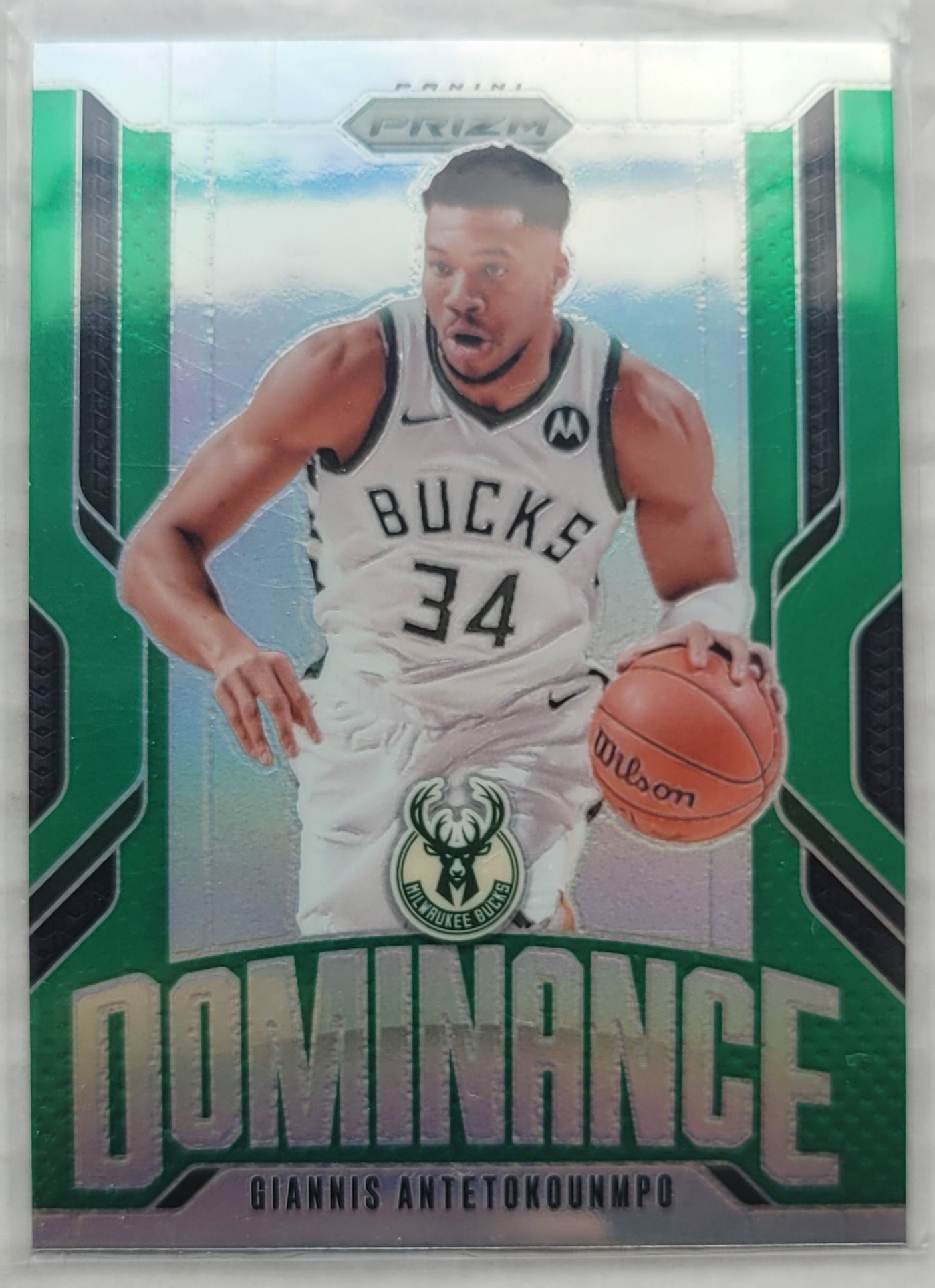 Giannis Antetokounmpo - 2024-25 Panini Prizm Dominance Prizms Green #4