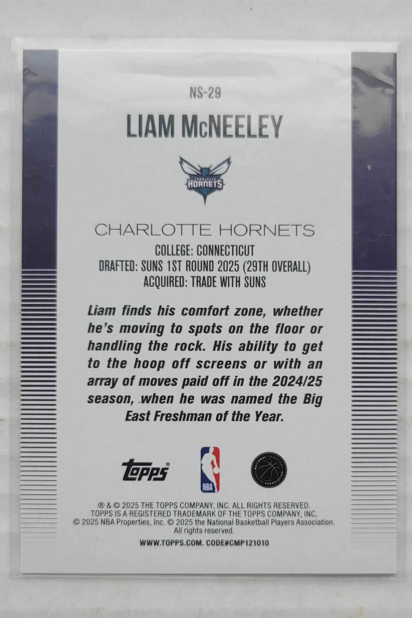 Liam McNeeley - 2025-26 Topps New School #NS29