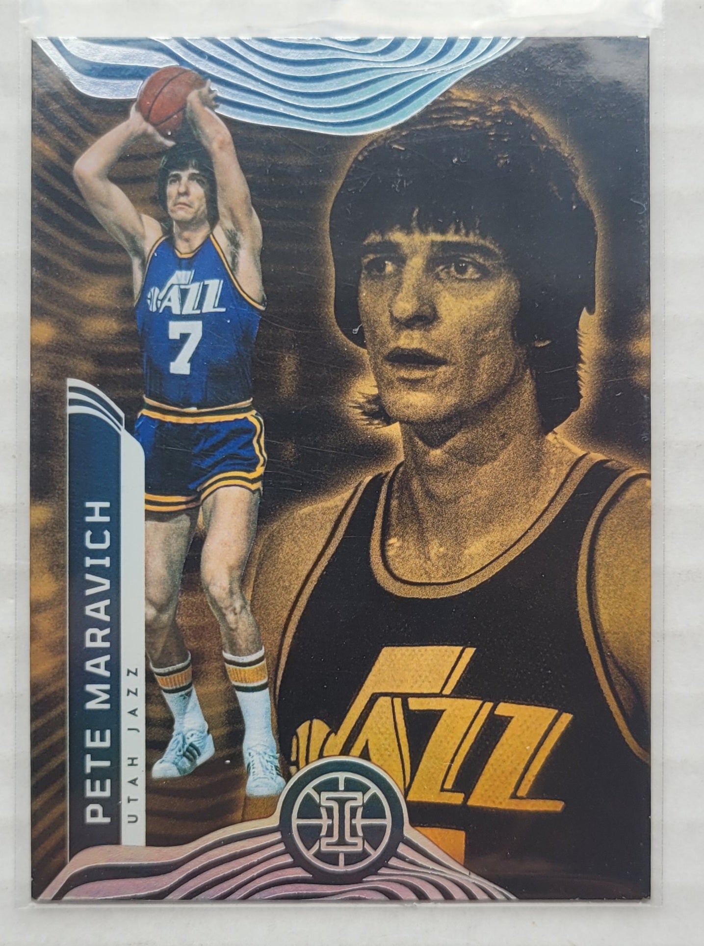 Pete Maravich - 2021-22 Panini Illusions Trophy Collection Orange #133