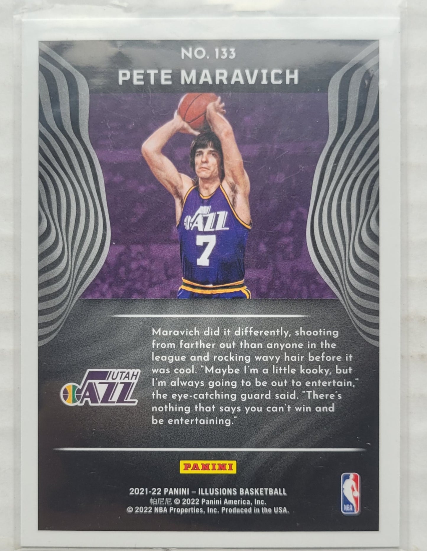 Pete Maravich - 2021-22 Panini Illusions Trophy Collection Orange #133