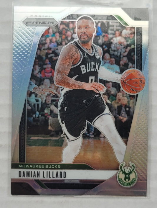 Damian Lillard - 2024-25 Panini Prizm Prizms Silver #90