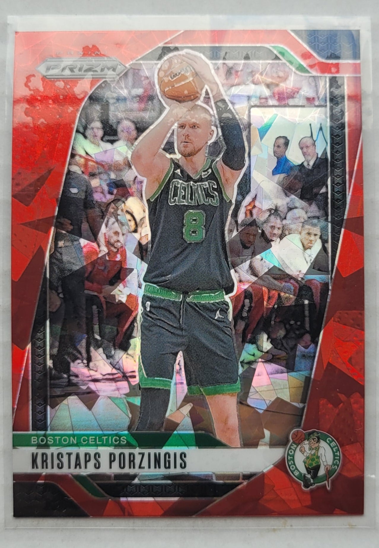 Kristaps Porzingis - 2024-25 Panini Prizm Prizms Red Ice #114