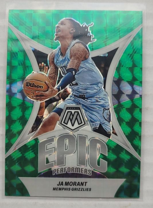 Ja Morant - 2023-24 Panini Mosaic Epic Performers Mosaic Green #5