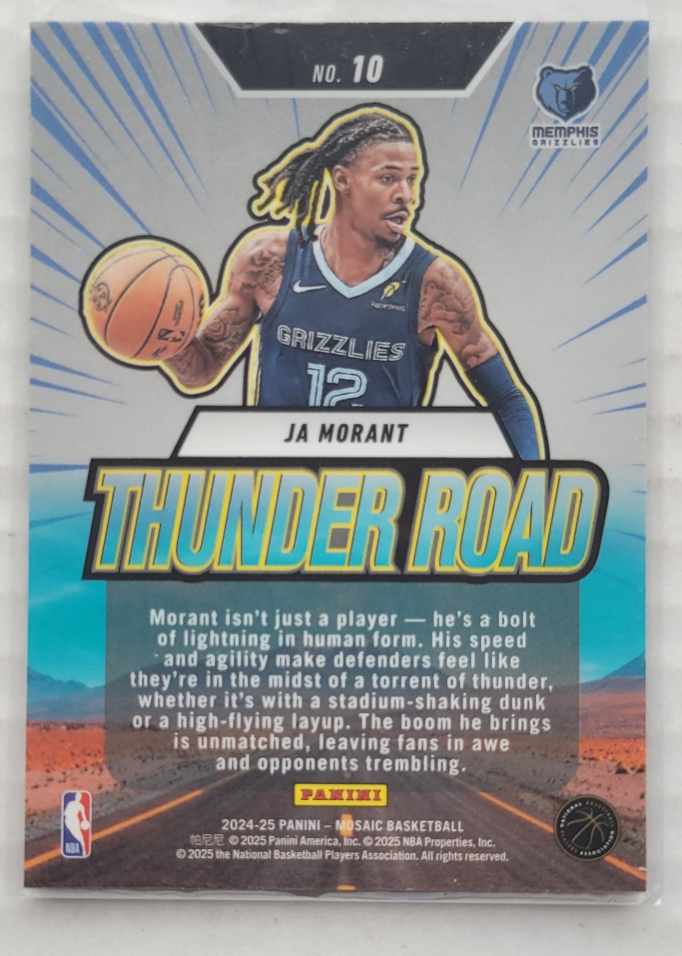 Ja Morant - 2024-25 Panini Mosaic Thunder Road #10