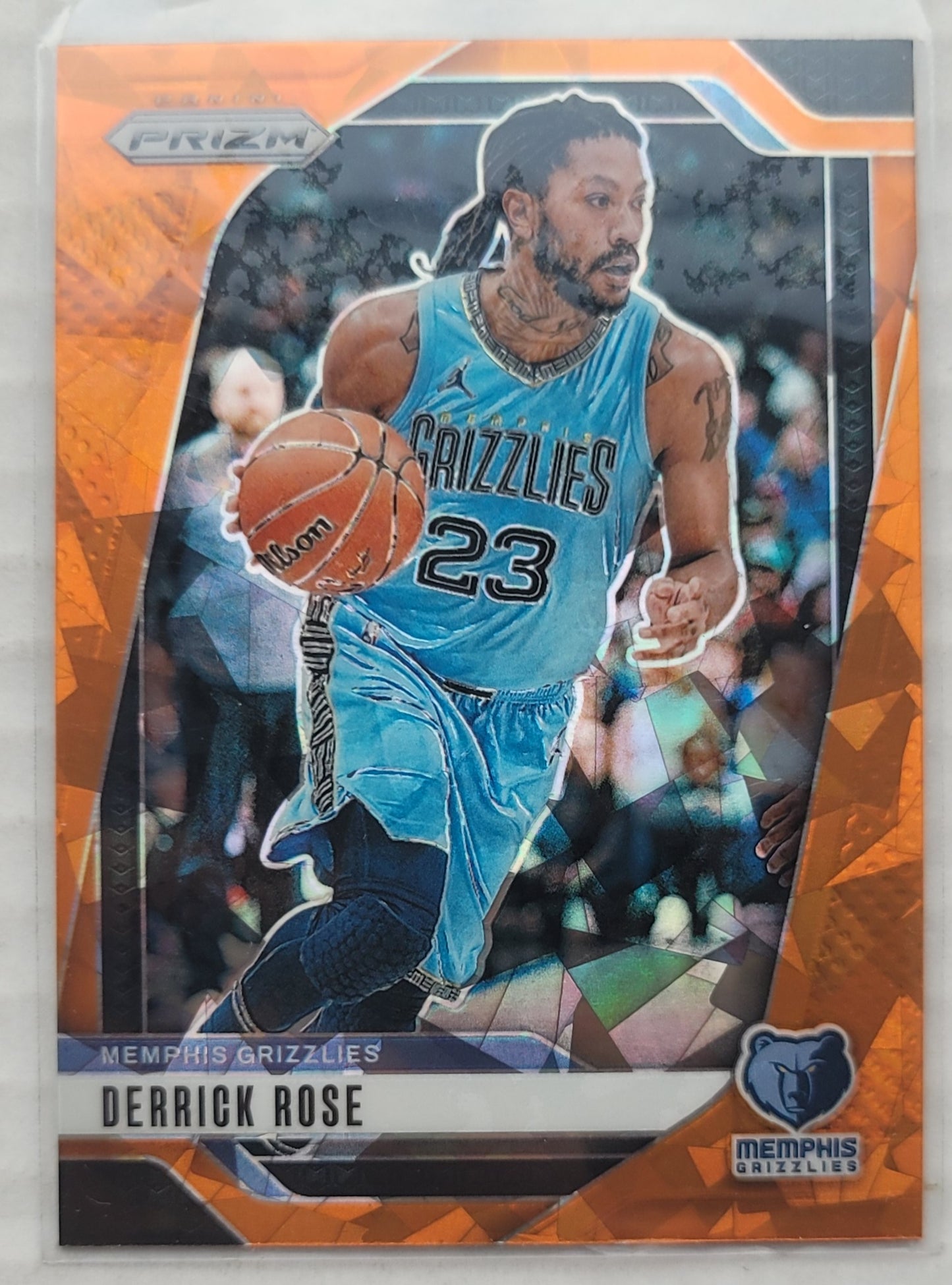 Derrick Rose - 2024-25 Panini Prizm Prizms Orange Ice #53