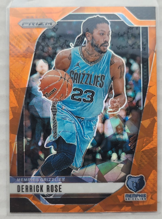 Derrick Rose - 2024-25 Panini Prizm Prizms Orange Ice #53