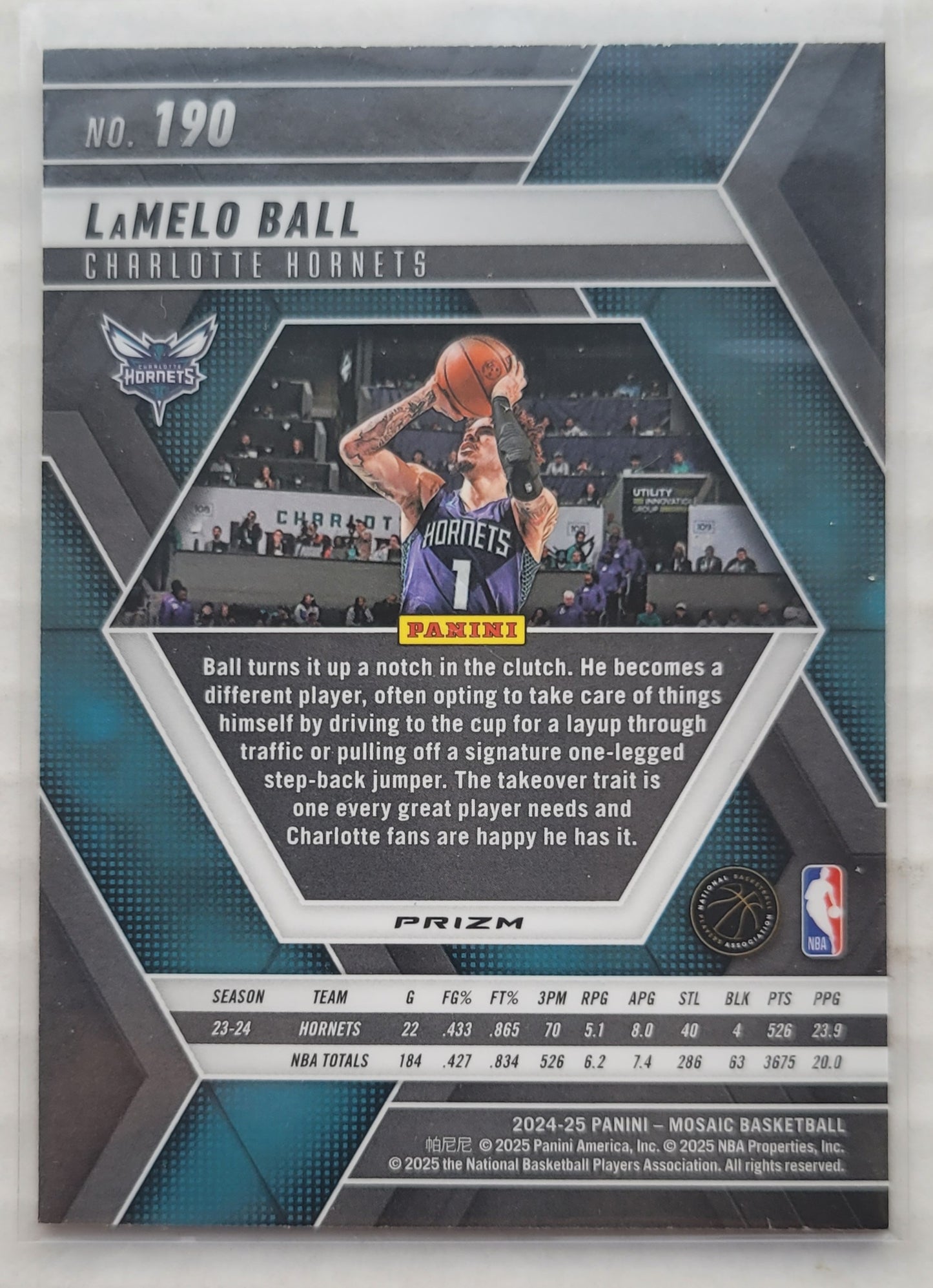 LaMelo Ball - 2024-25 Panini Mosaic Silver #190