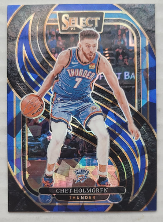 Chet Holmgren - 2024-25 Select Blue Cracked Ice Prizms #128