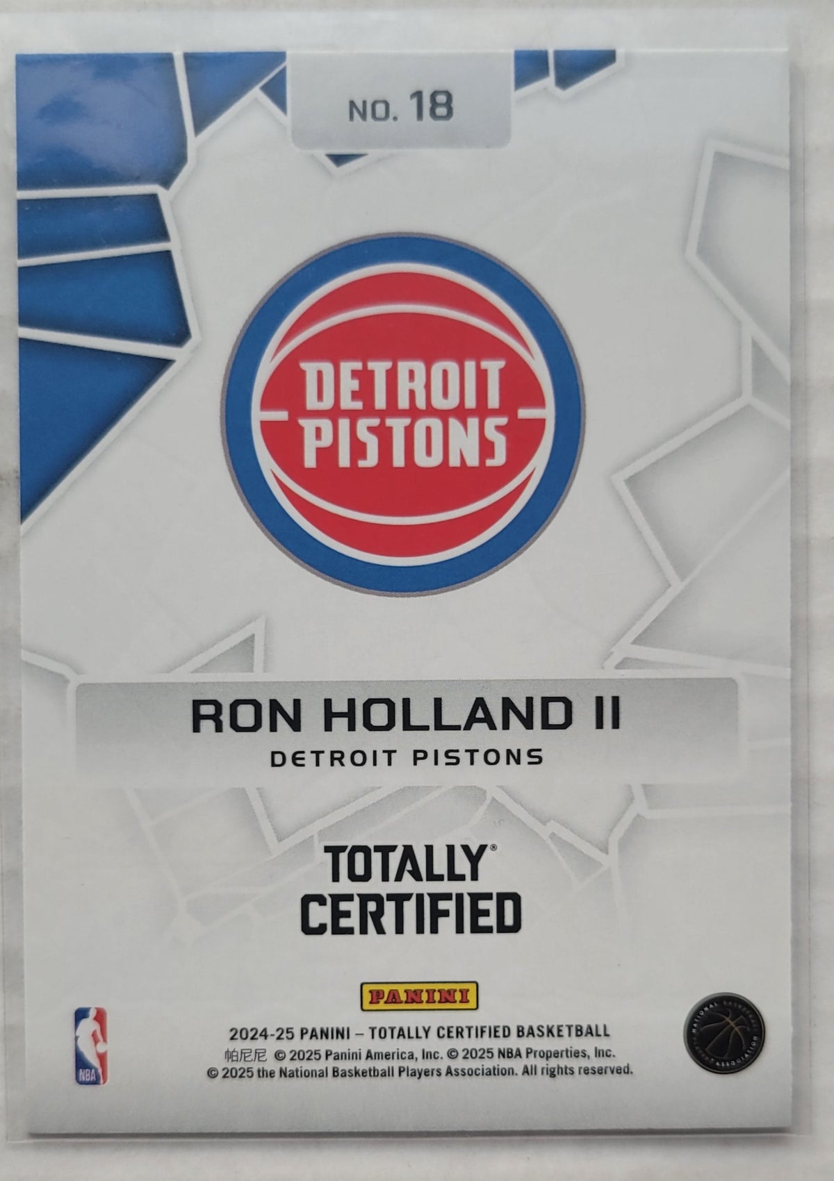 Ron Holland II - 2024-25 Totally Certified Rock the Rim Mirror #18