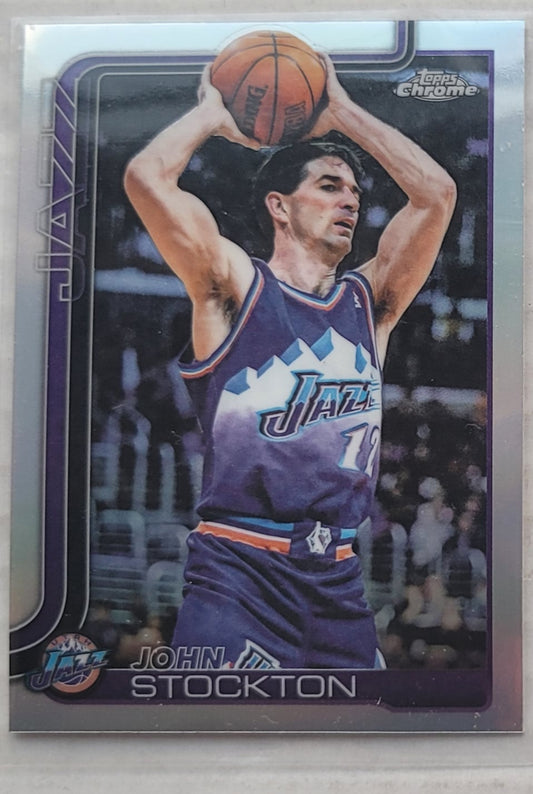 John Stockton - 2025-26 Topps Chrome Refractors #250