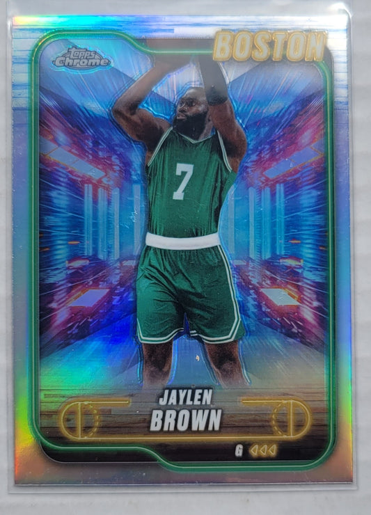 Jaylen Brown - 2024-25 Topps Chrome Refractors #28