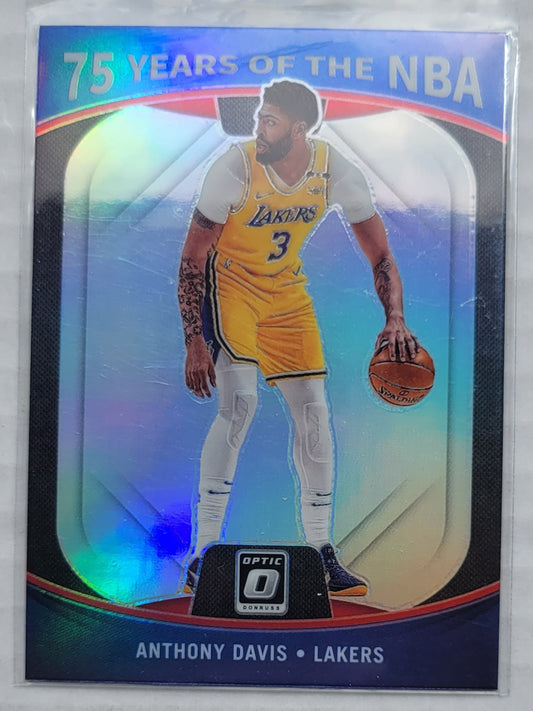Anthony Davis - 2021-22 Panini 75 Years of the NBA Prizms Silver #28 Optic