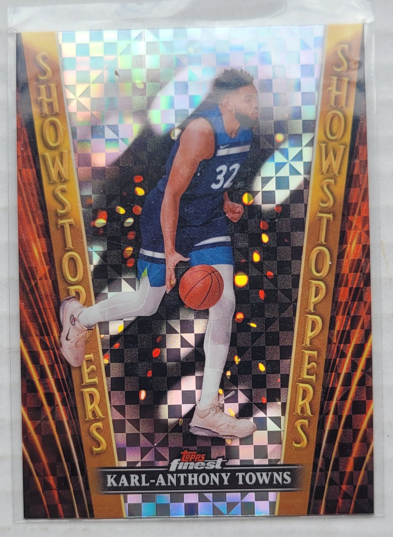 Karl-Anthony Towns - 2023-24 Finest Showstoppers Checkerboard Refractors #SS8