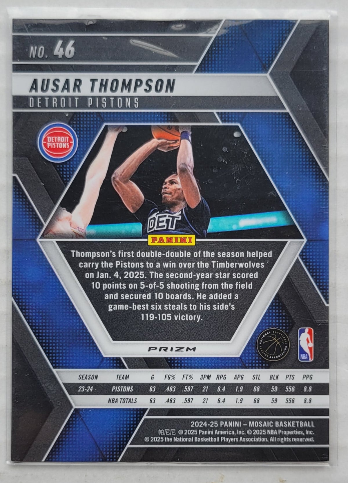 Ausar Thompson - 2024-25 Panini Mosaic Mosaic Red #46