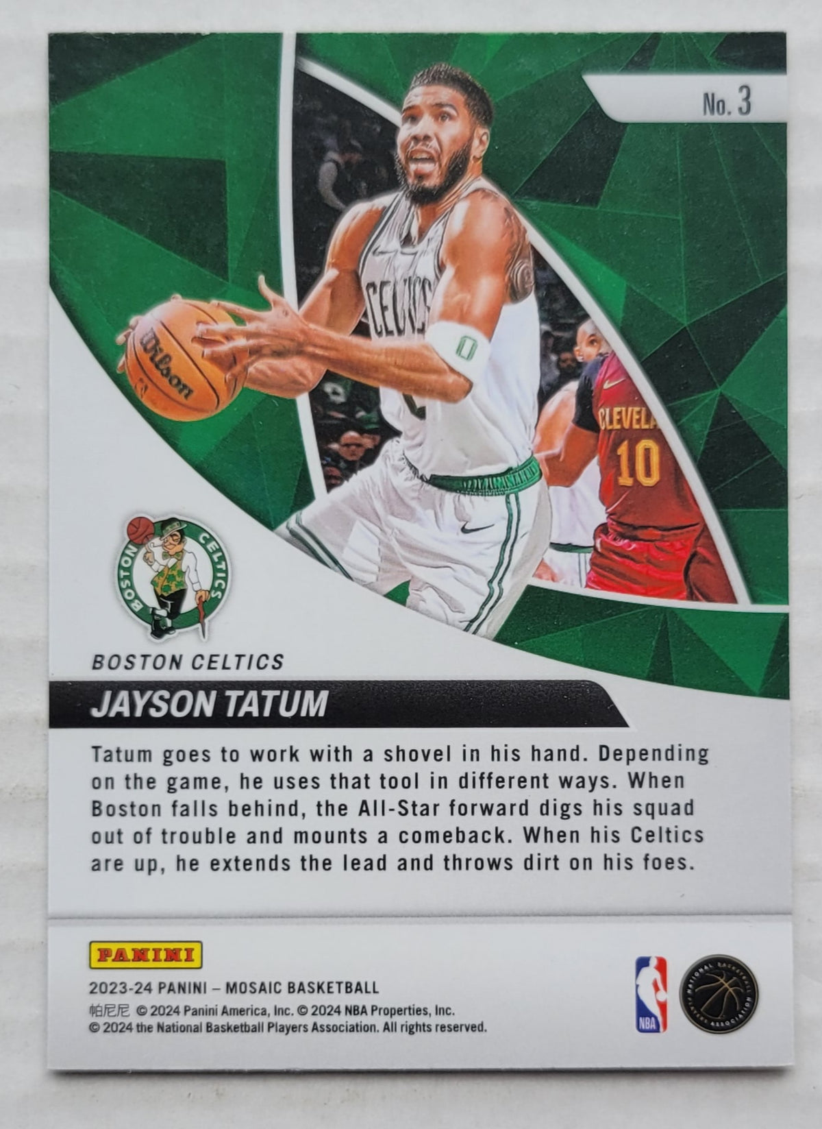 Jayson Tatum - 2023-24 Panini Mosaic Elevate #3