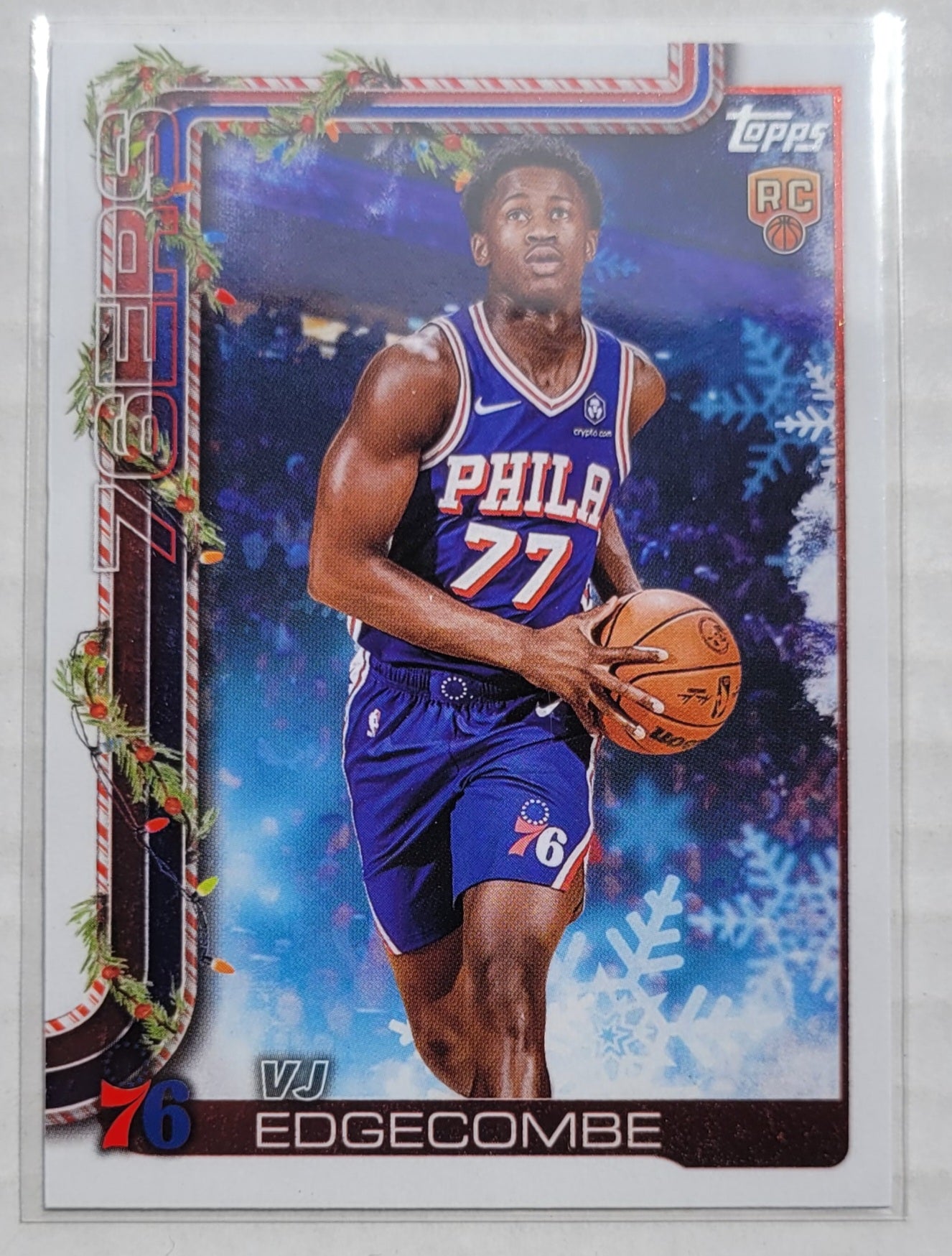 VJ Edgecombe - 2025-26 Topps Holiday #H163 RC
