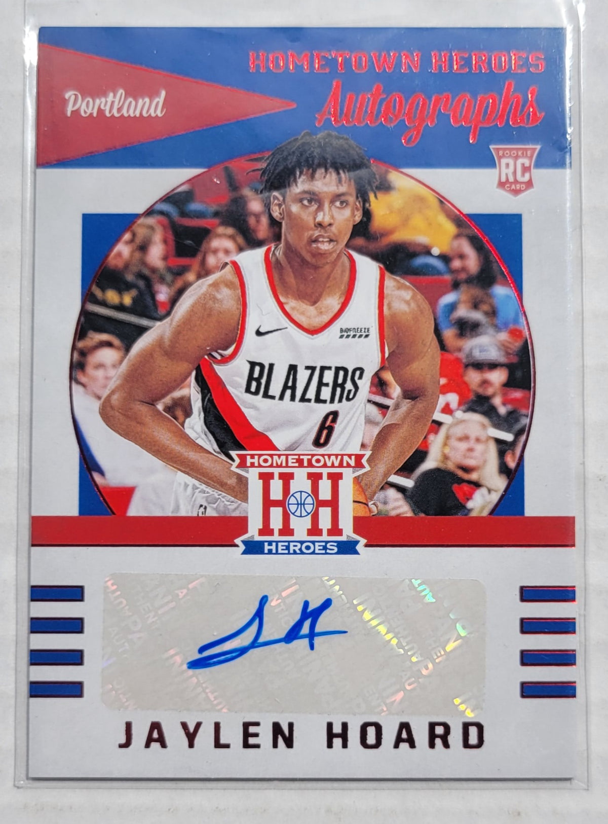 Jaylen Hoard - 2019-20 Panini Chronicles Hometown Heroes Rookie Autographs Red #HH-JHO