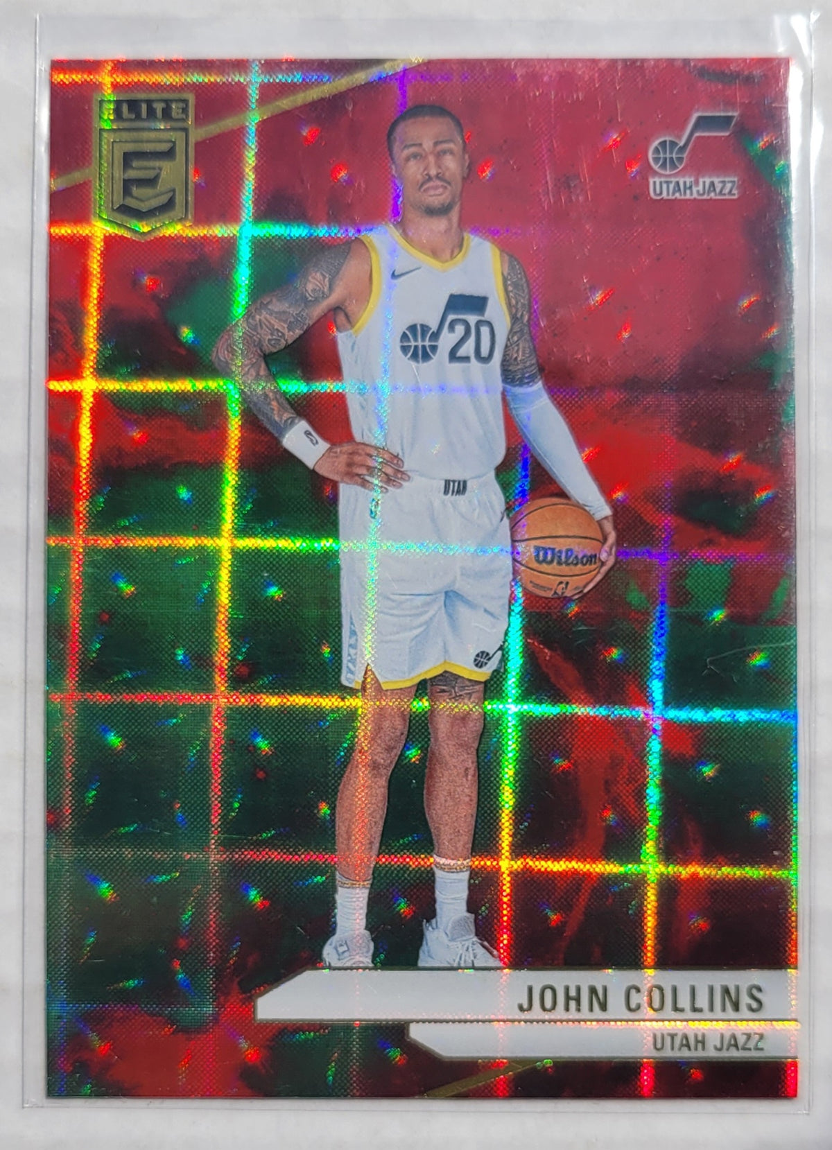 John Collins - 2023-24 Elite International Hyper Red and Green #13