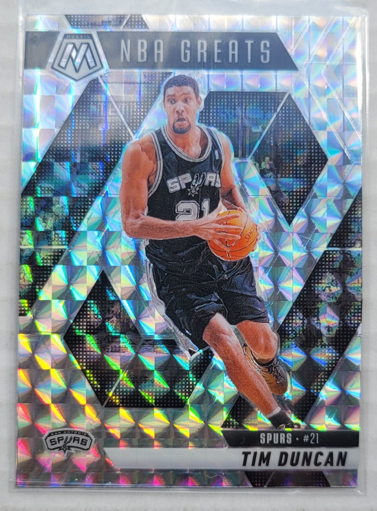 Tim Duncan - 2024-25 Panini Mosaic Mosaic #291 Greats