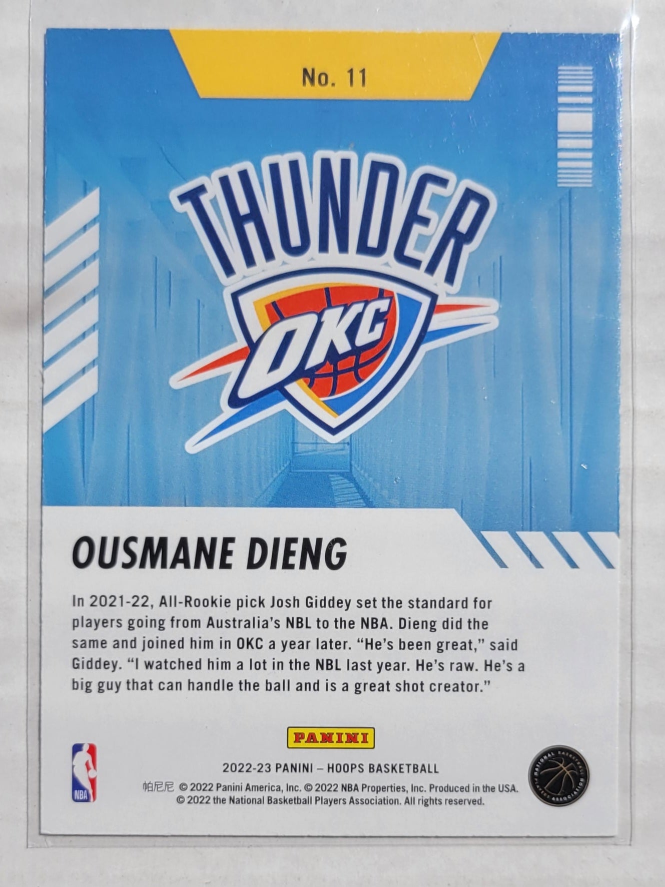 Ousmane Dieng - 2022-23 Hoops Arriving Now Holo #11
