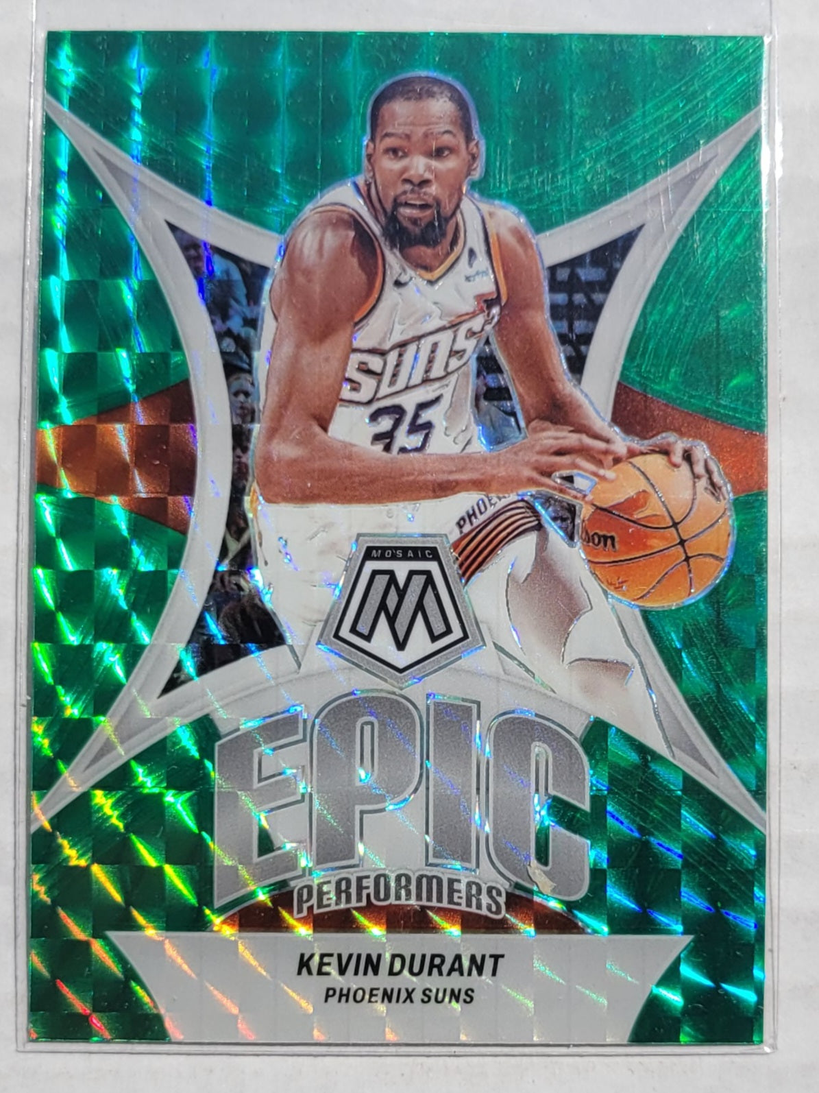Kevin Durant - 2023-24 Panini Mosaic Epic Performers Mosaic Green #13