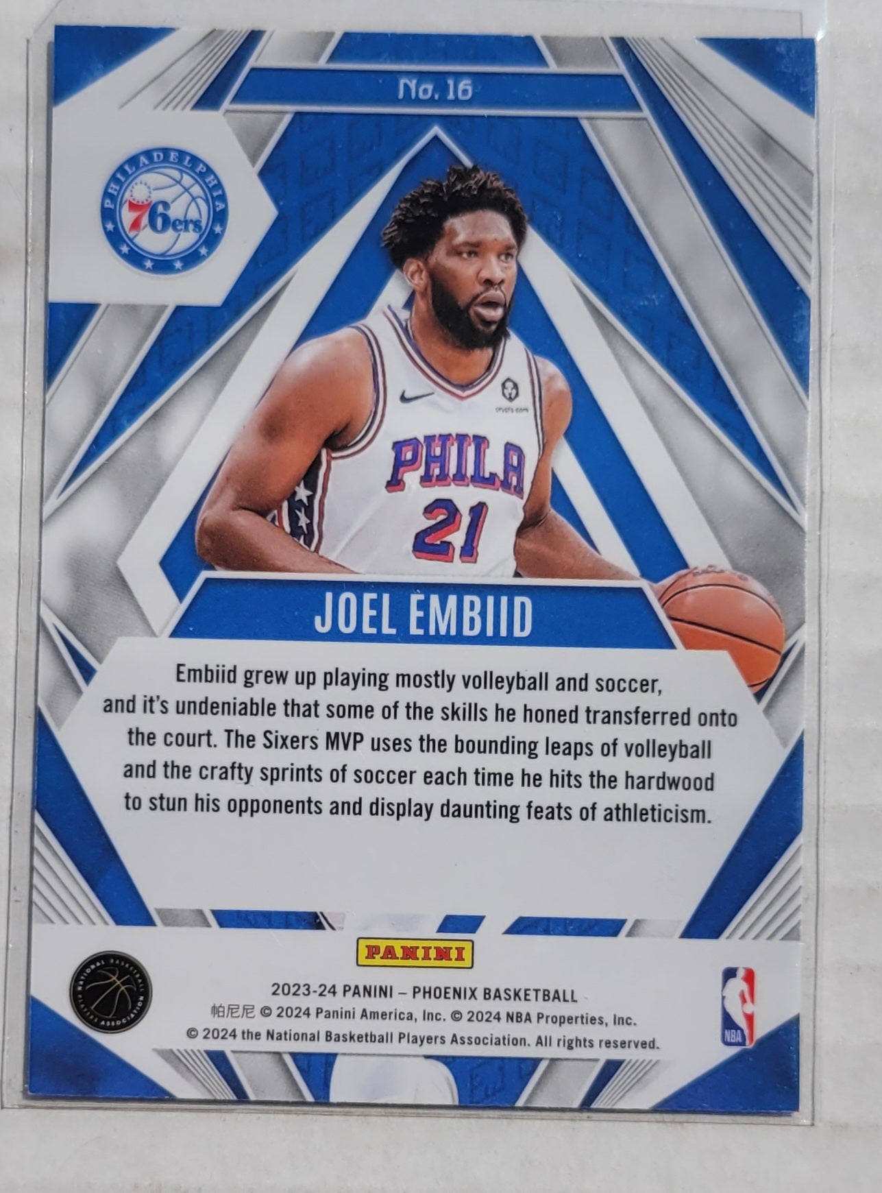 Joel Embiid - 2023-24 Panini Phoenix Paragon Silver #16