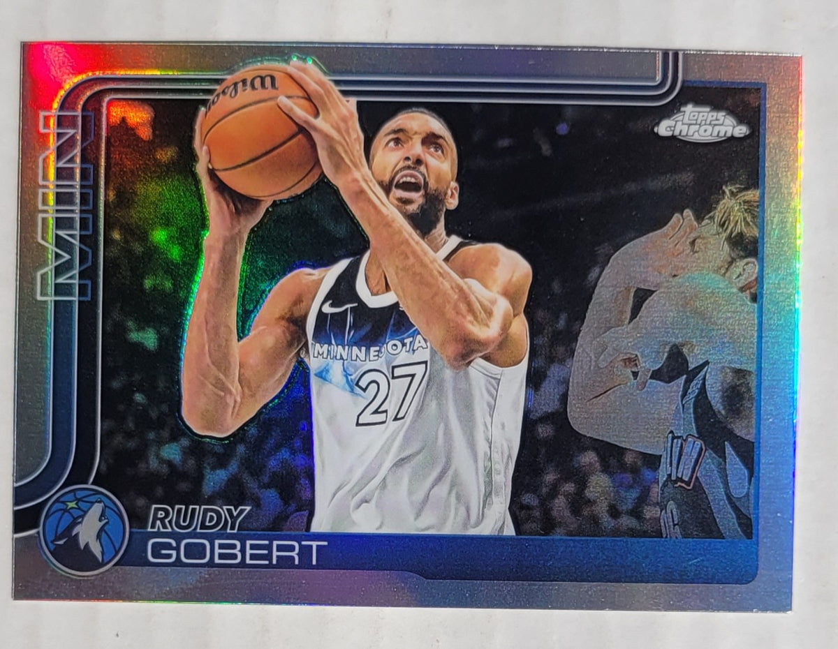 Rudy Gobert - 2025-26 Topps Chrome Refractors #165