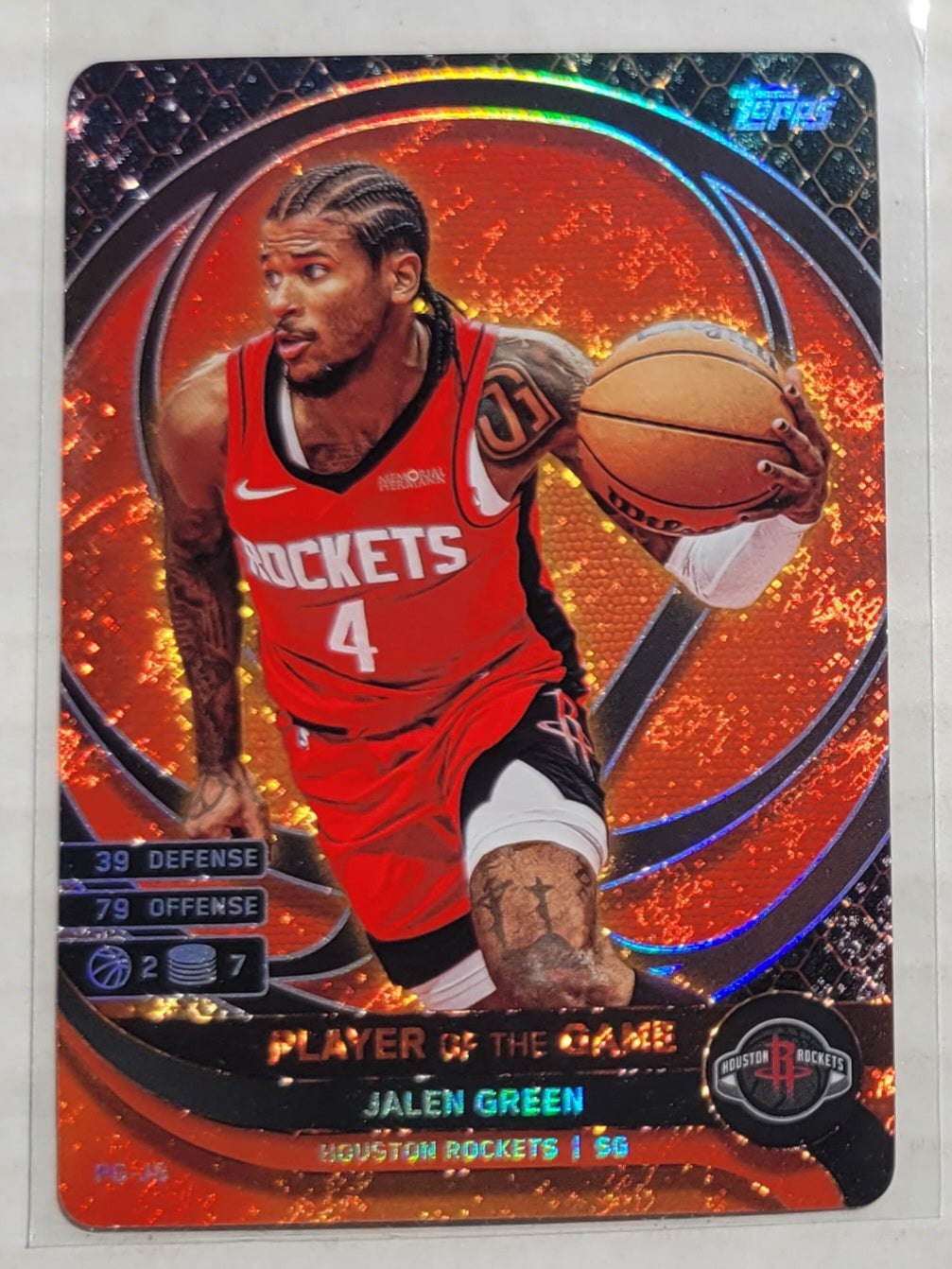 Jalen Green - 2025-26 Topps Match Attax Player of the Game #PGJG