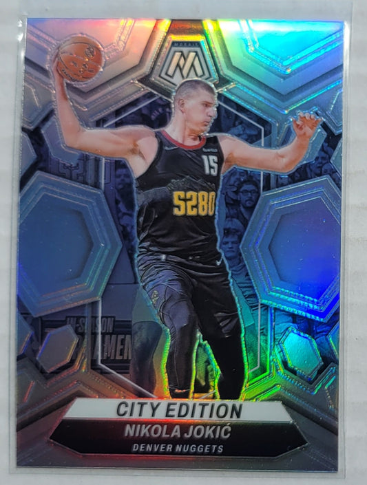 Nikola Jokic - 2023-24 Panini Mosaic Silver #287 City Edition