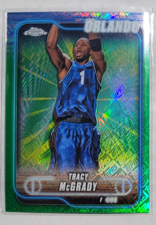 Tracy McGrady - 2024-25 Topps Chrome Topps Green Refractors #42