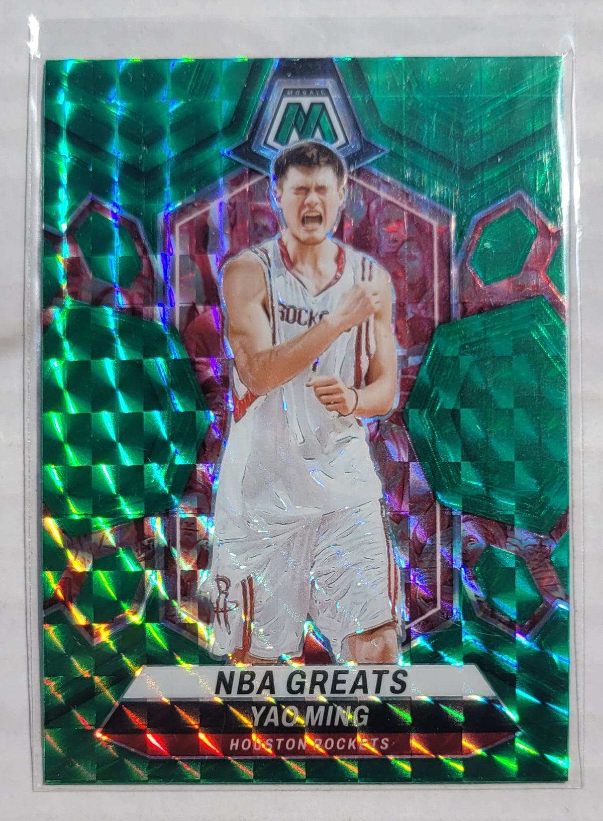 Yao Ming - 2023-24 Panini Mosaic Mosaic Green #294 NBA Greats