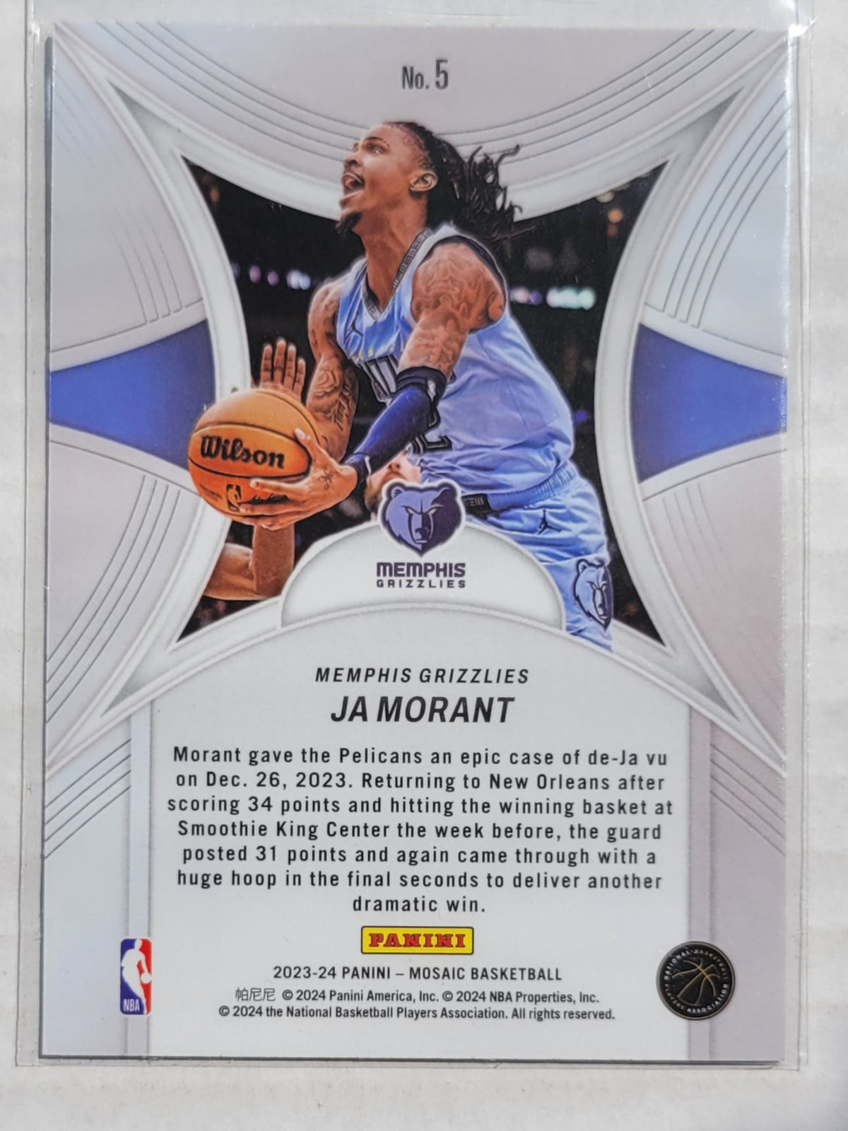 Ja Morant - 2023-24 Panini Mosaic Epic Performers #5