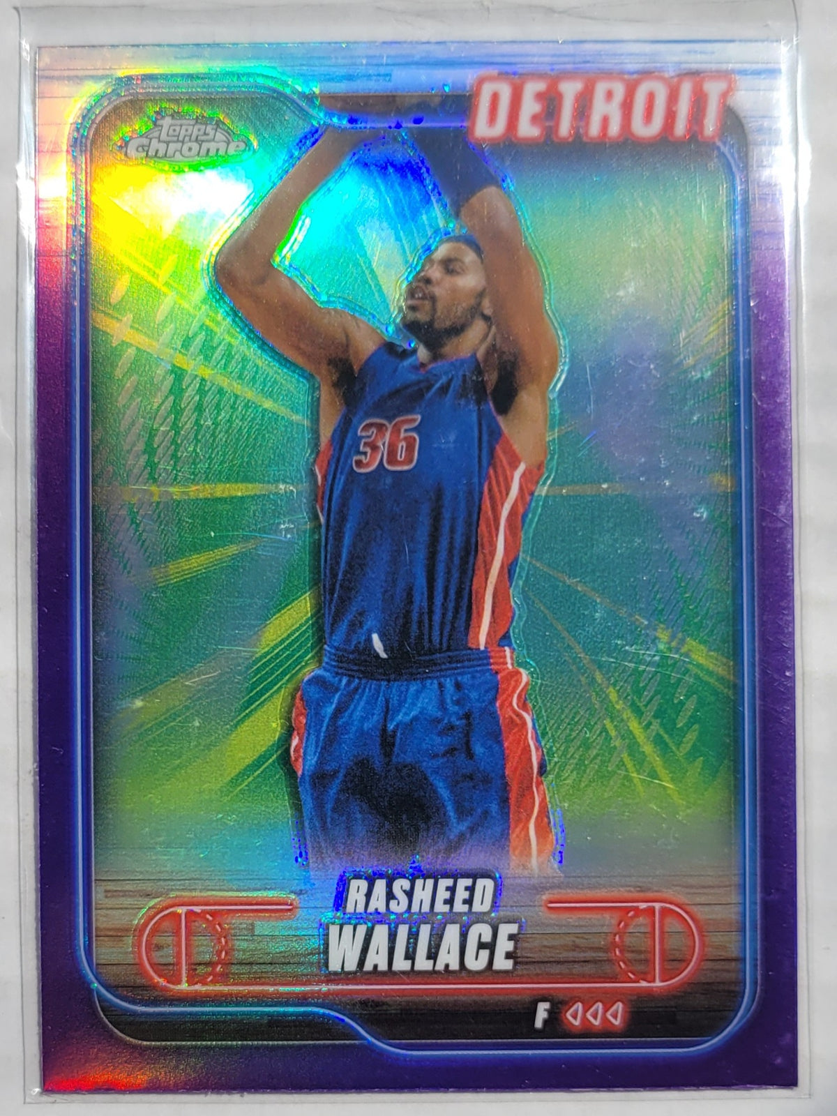 Rasheed Wallace - 2024-25 Topps Chrome Purple Refractors #23